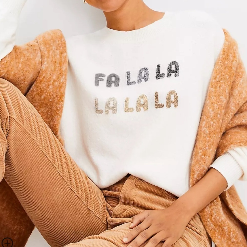 Loft Fa La La Everyday Winter Sweater - Picture 2 of 9